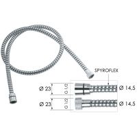 Душевой шланг Remer 334CNNC150brass Хром Черный — фото 2, Комплектующие для душевого оборудования