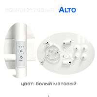 Электрический полотенцесушитель Comfysan Alto EC-3 120x15 016227 Белый матовый — фото 2, Электрические полотенцесушители