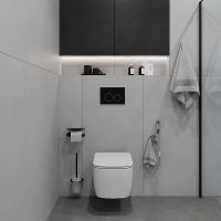 Клавиша смыва Iddis Unifix Черная арт-UNI03BCi77 — фото 3, Кнопки смыва