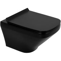 Товар: Унитаз BelBagno Sela BB3201CHR-MB/BB3201SC-MB подвесной Черный матовый с сиденьем Микролифт - фото 1 Унитаз BelBagno Sela BB3201CHR-MB/BB3201SC-MB подвесной Черный матовый с сиденьем Микролифт — фото 1, Подвесные унитазы