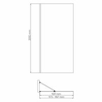 Aisch 55W44 Душевая перегородка — фото 4, Душевые перегородки