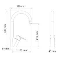 Leine 3507 Смеситель для кухни — фото 11, Смесители для кухни