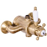 Смеситель для душа Gattoni Termostatici TSRE940V0.I br с термостатом Бронза — фото 1, Смеситель для душа