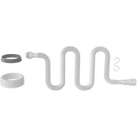 Гибкая труба Nova 1345 с гайкой 1 1/2 1300 мм, выход d40/50 мм с конусной прокладкой — фото 1, Гофры и отводы