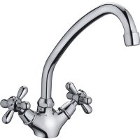 Смеситель для кухни Haiba HB4125 Хром — фото 1, Смесители для кухни