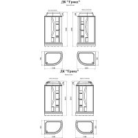 Товар: Душевая кабина Radomir Гранд 123x93 R 1-05-6-2-0-1160 без гидромассажа - фото 2 Душевая кабина Radomir Гранд 123x93 R 1-05-6-2-0-1160 без гидромассажа — фото 2, Душевые кабины