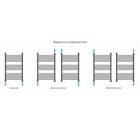 Водяной полотенцесушитель Сунержа Богема+ 800х500 Хром — фото 2, Водяные полотенцесушители