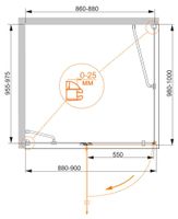 Товар: Душевой уголок CEZARES BERGAMO-W-AH-1-90/100-C-Cr-L - фото 2 Душевой уголок CEZARES BERGAMO-W-AH-1-90/100-C-Cr-L — фото 2, Прямоугольные душевые уголки