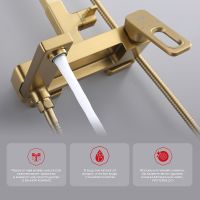 Душевая система Raglo R51.24.03 Золото матовое — фото 13, Душевые системы