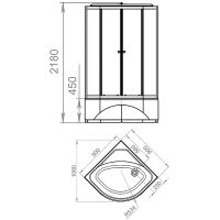 Душевая кабина Melodia della vita Classica 90x90 MB01029 без гидромассажа — фото 2, Душевые кабины