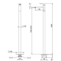 Товар: Смеситель для раковины Remer Absolute Золото брашированное арт-AU18BG - фото 2 Смеситель для раковины Remer Absolute Золото брашированное арт-AU18BG — фото 2, Смесители для раковины