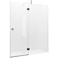 Душевая дверь Roca Metropolis 140 MP3414012M профиль Хром стекло прозрачное — фото 1, Душевые двери в нишу