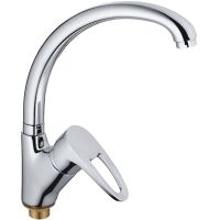 Смеситель для кухни Haiba HB4165-2 Хром — фото 1, Смесители для кухни