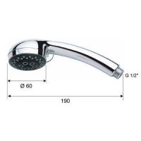 Товар: Ручной душ Remer 312ROX Хром - фото 2 Ручной душ Remer 312ROX Хром — фото 2, Лейки для душа