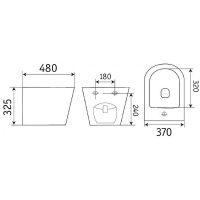 Товар: Биде CeramaLux 2342MB подвесное Черное матовое - фото 2 Биде CeramaLux 2342MB подвесное Черное матовое — фото 2, Биде