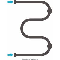 Водяной полотенцесушитель Сунержа М-образный 600х400 30-0007-6040 Белый матовый — фото 3, Водяные полотенцесушители