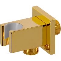 Шланговое подключение Remer 337QDO Золото глянцевое — фото 1, Шланговые подключения