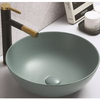 Раковина-чаша CeramaLux 41 104MLG-6 Зеленая — фото 2, Раковины накладные