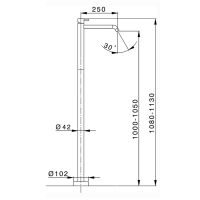 Смеситель для раковины Cisal Less Черный матовый арт-LN01451040 — фото 2, Смесители для раковины