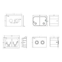 Товар: Клавиша смыва для пневматической инсталляции Point Венера, установка в стену, сталь брашированная, P арт-PN44072SB - фото 2 Клавиша смыва для пневматической инсталляции Point Венера, установка в стену, сталь брашированная, P арт-PN44072SB — фото 2, Кнопки смыва