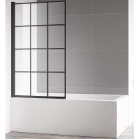 Товар: Шторка на ванну AQUAme 80 L AQM2858-L профиль Черный матовый стекло прозрачное - фото 1 Шторка на ванну AQUAme 80 L AQM2858-L профиль Черный матовый стекло прозрачное — фото 1, Неподвижные шторки для ванной