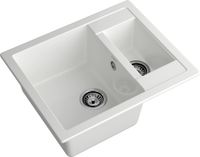 GRANFEST Мойка QUADRO 610K 1,5-чаши 610*500мм иней арт.GF- — фото 1, Кухонные мойки