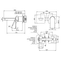 Смеситель для раковины Remer Infinity I15PXV Сталь — фото 2, Смесители для раковины