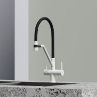 Смеситель для кухни Sancos Dora Белый гранит Черный арт-SC4003GR — фото 8, Смесители для кухни