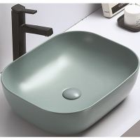 Раковина-чаша CeramaLux 50 78104MLG-6 Зеленая — фото 1, Раковины накладные