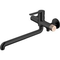 Товар: Смеситель для ванны Haiba HB22652-7 универсальный Черный матовый - фото 8 Смеситель для ванны Haiba HB22652-7 универсальный Черный матовый — фото 8, Смеситель для ванны