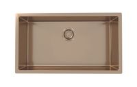 Мойка для кухни QUADRIX MONARCH 60 COPPER 740x400x200 в компл. с выпуском без сифона, — фото 1, Кухонные мойки