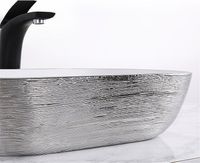 Раковина-чаша CeramaLux 46 D1333H131 Серебро Белая — фото 8, Раковины накладные