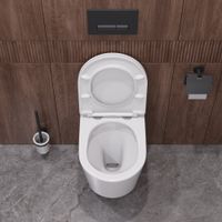 Унитаз подвесной безободковый с сиденьем CEZARES LINER CZR-38083-49-TH-TOR/SC — фото 14, Подвесные унитазы