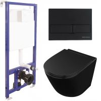 Комплект унитаза Owl 1975 Vind Cirkel-H OWLT190305 с инсталляцией Berges Wasserhaus Novum L5 040215  — фото 1, Комплекты унитаз + инсталляция