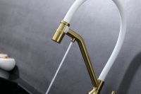 Смеситель для кухни Raglo R81.62.03 Золото матовое Белый — фото 24, Смесители для кухни