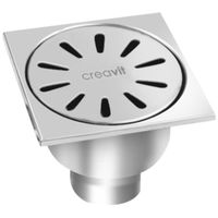 Трап для душа Creavit FS116A с вертикальным выпуском — фото 1, Трапы для душа