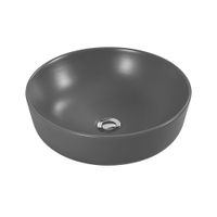 Раковина накладная для установки на столешницу AQUATEK ЕВРОПА AQ5558-MG 415*415*135, матовый серый — фото 3, Раковины накладные