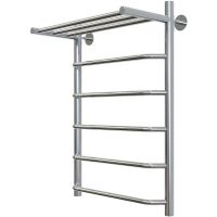 Водяной полотенцесушитель Aringa Римини 80x50 AR03024CH с полкой Хром — фото 1, Водяные полотенцесушители