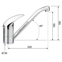 Смеситель для кухни Remer Giga Four Хром арт-G40 — фото 2, Смесители для кухни