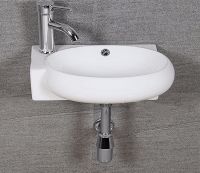 Товар: Раковина CeramaLux 43 9100R Белая - фото 6 Раковина CeramaLux 43 9100R Белая — фото 6, Раковины