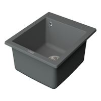 Товар: Мойка кухонная Point Динара 42 PN3004AL, серый - фото 3 Мойка кухонная Point Динара 42 PN3004AL, серый — фото 3, Кухонные мойки