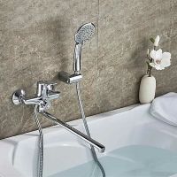 Смеситель для ванны Ledeme H48 2248L универсальный Хром — фото 3, Смеситель для ванны