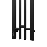 Полотенцесушитель электрический Point Фрея PN20728B П2 140x800 диммер слева, черный — фото 4, Электрические полотенцесушители