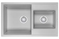 Granula-8201, СЛАНЕЦ, кухонная мойка, кварц — фото 1, Кухонные мойки