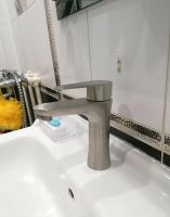 Смеситель для раковины Сантаком StMira 6017 Матовый хром — фото 3, Смесители для раковины