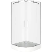 Душевой уголок Good Door Galaxy R-TD-100-C-CH 100x100 профиль Хром стекло прозрачное — фото 1, Душевые уголки