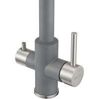 Смеситель для кухни Milacio Ultra MCU.553.GR Серый металлик — фото 2, Смесители для кухни