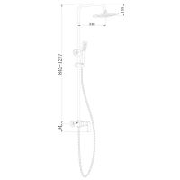 Душевая система Boch Mann Mimi B BM9969 Черная матовая — фото 2, Душевые стойки