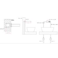 Смеситель для раковины Bronze de Luxe Avantgarde 2021GB Бронзовый — фото 2, Смесители для раковины