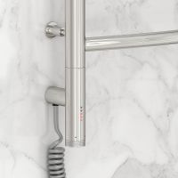 Электрический полотенцесушитель Сунержа Галант 3.0 1200x400 L 00-5800-1240 Хром — фото 2, Электрические полотенцесушители